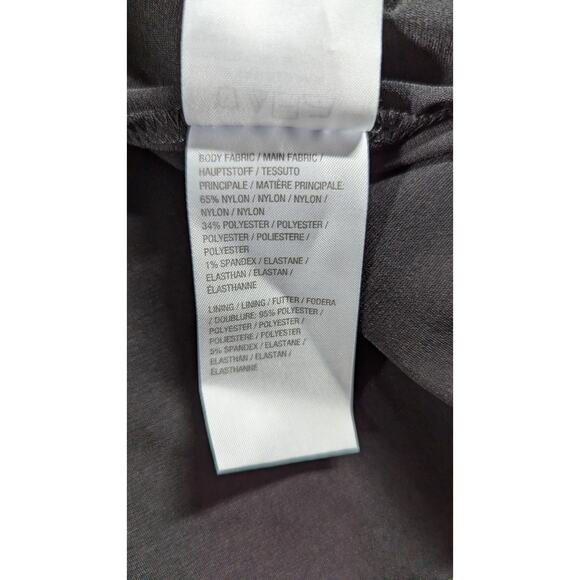 Susan Graver Women Top 3X Polka Dot Lace Overlay Swing Tunic Stretch Popover - Picture 8 of 10